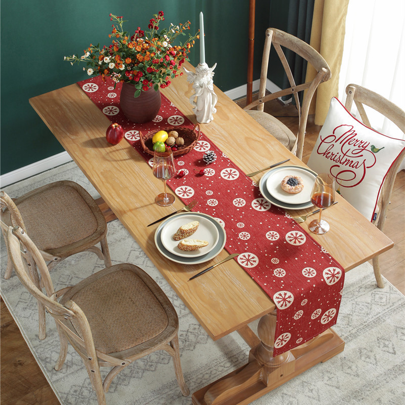 Christmas Table Runner Long for 6 Seater 8 Seaters 10 Seater Xmas Tree
