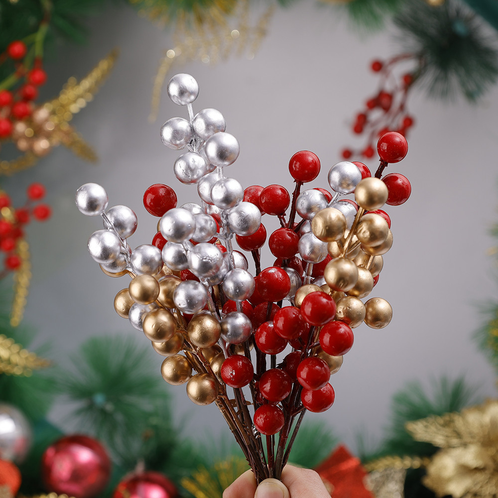 24-Pack Mini Christmas Candle Rings – Rustic Berry Wreaths For Pillar Candles & Tables