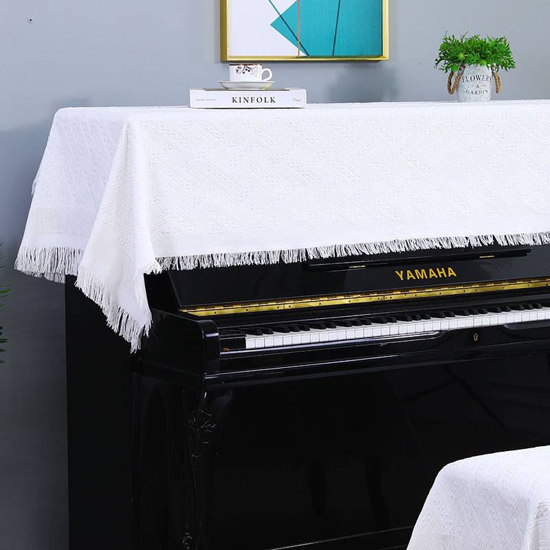 Piano Cover Piano Cover Dust Cloth Simple Modern Piano Cover Cloth Half ...