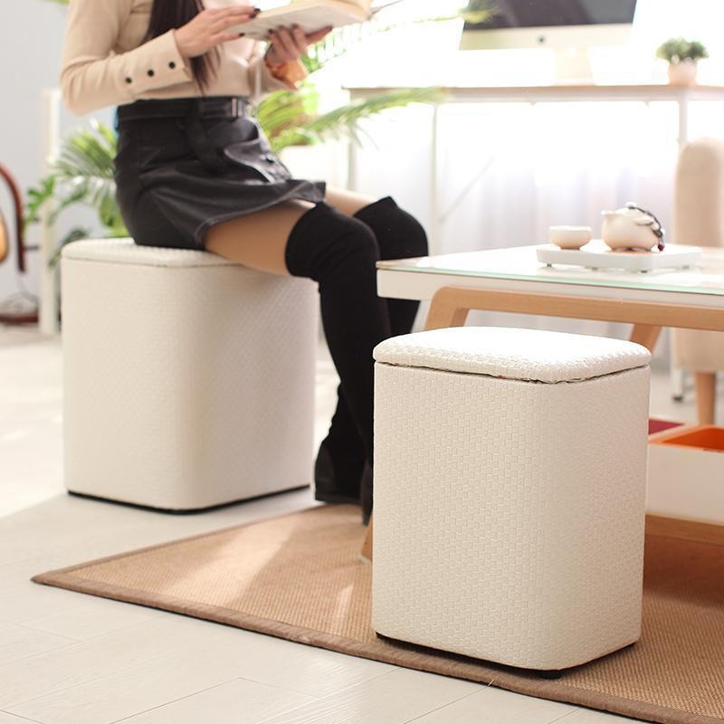 Multifunctional Storage Stool Solid Wood Sofa People Can Sit On Storage ...