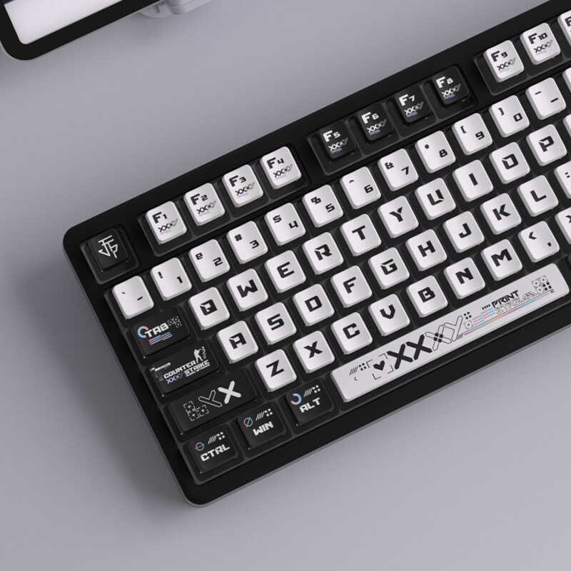 ZXH Print Stream Keycap OEM Profile PBT PC CS GO Keycaps Pudding ...
