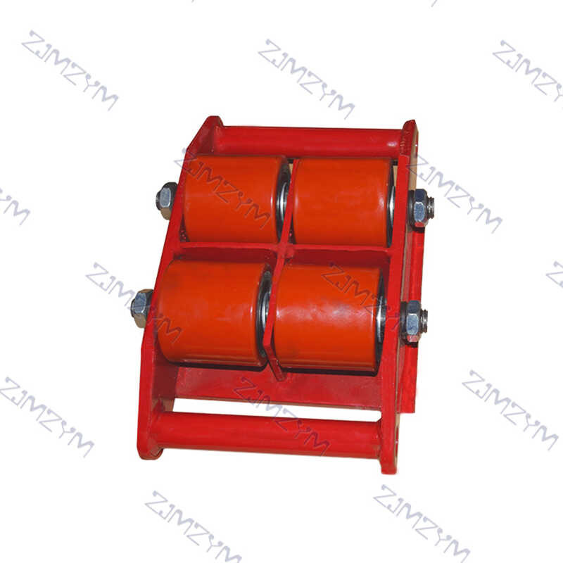 Straight/Steer 4 Wheels 6 Tons Weight Shifter Heavy Duty Manual Trolley ...