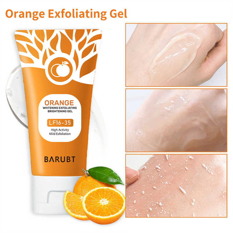 COD Favogue Orange Exfoliating Whitening Body Facial Scrub Peeling Gel ...