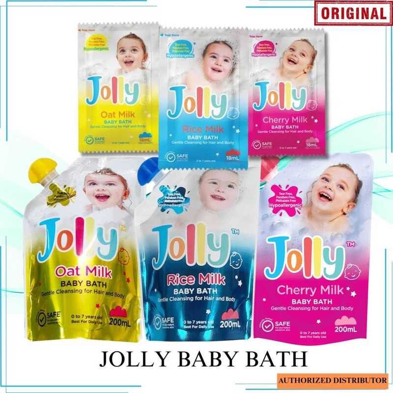 Jolly Baby Rice Milk Oath And Cherry Hair Body Bath 18Ml 200Ml | Shopee ...