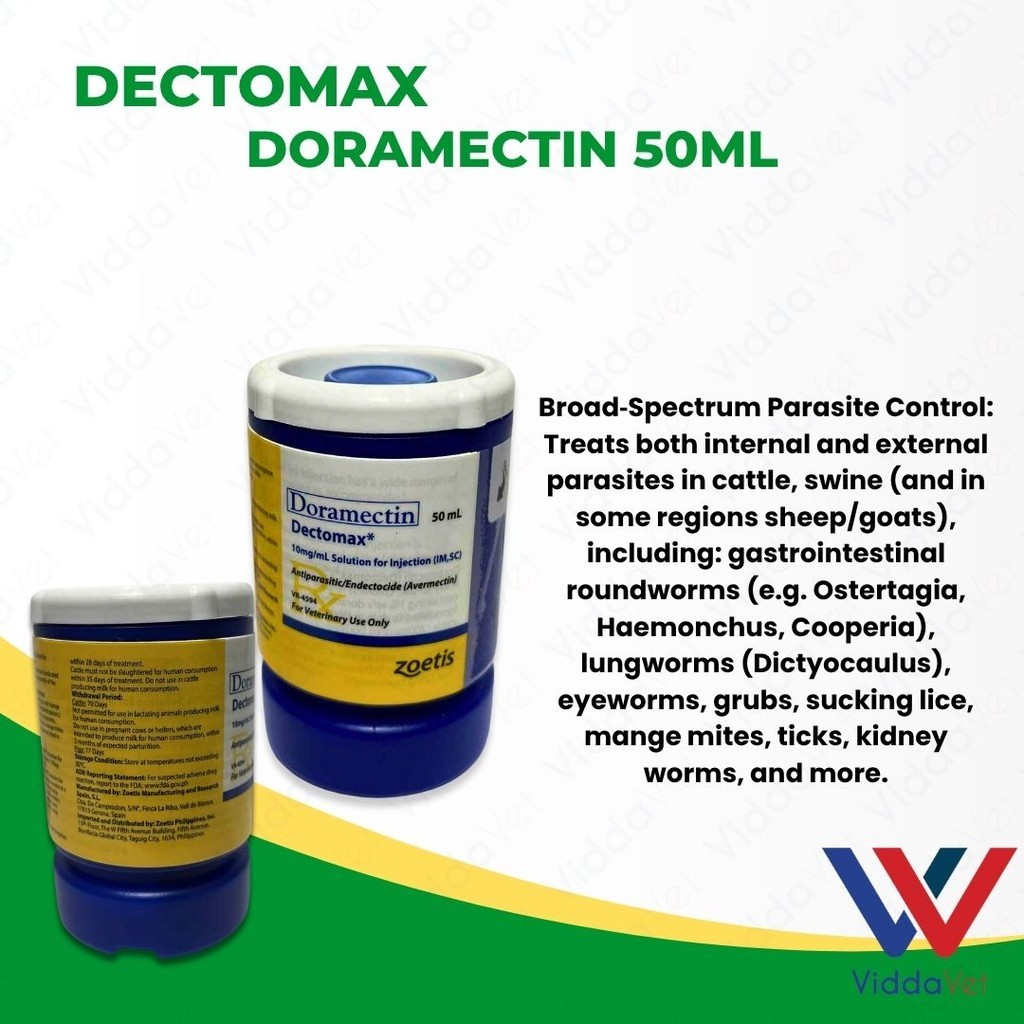 50ml Dectomax Doramectin Gawa Para sa Iyong Alagang hayop | Shopee ...