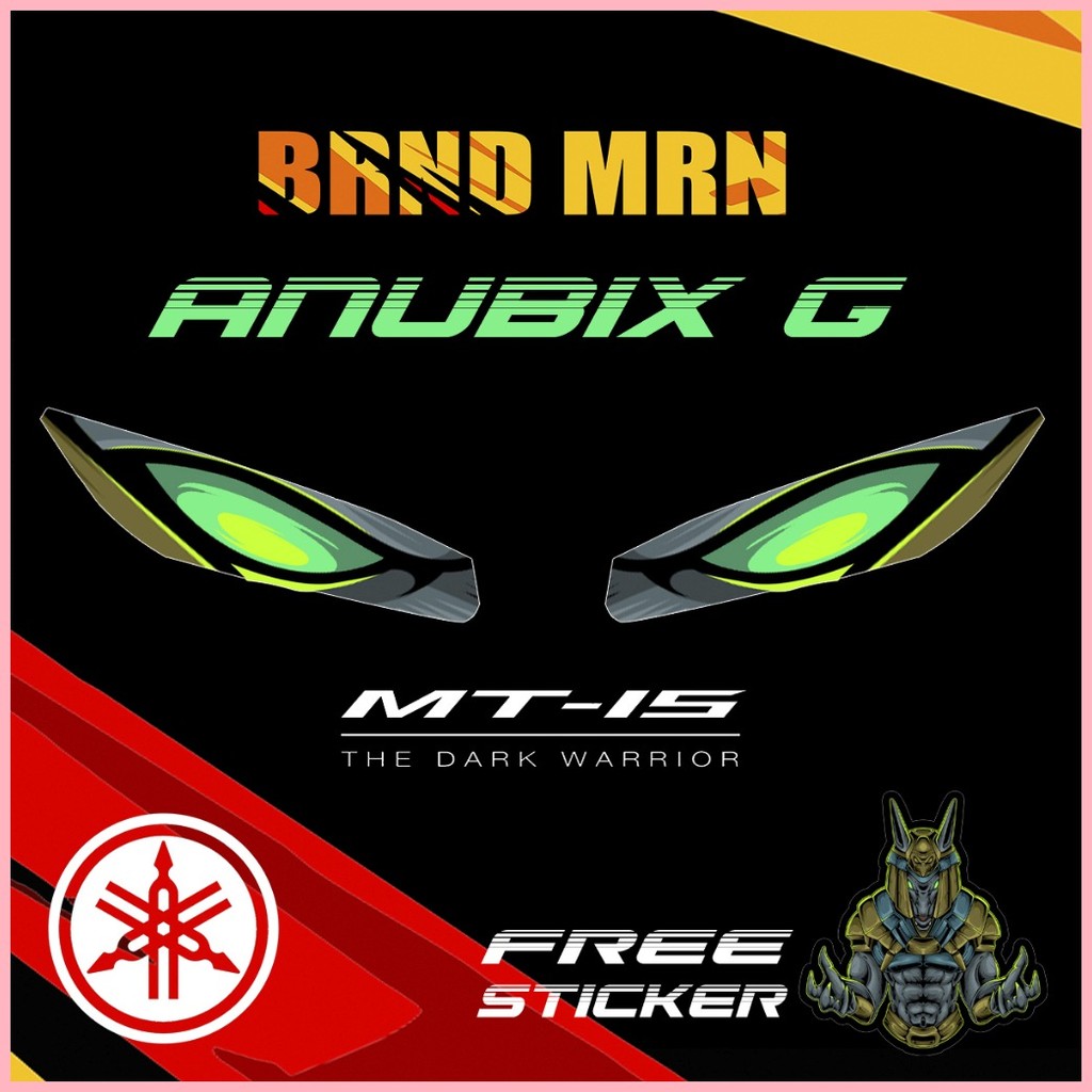 YAMAHA MT-15 EYE STICKER TINT PROTECTOR XSERIESV2 DESIGN | Shopee ...