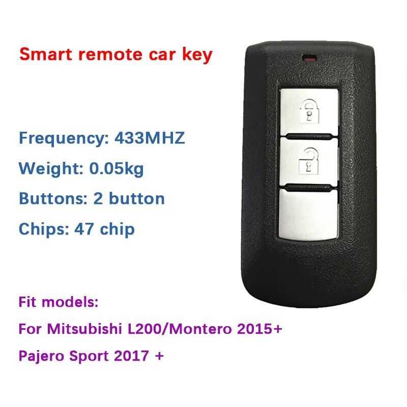 Cn011011 Original 2 Button Smart Key 43Hz For Mitsubishi L200 Montero ...