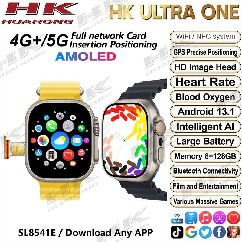 2024 Hk Ultra One Amoled 4g Smartwatch Sa Camera Wifi 3gb Ram 32gb Rom 