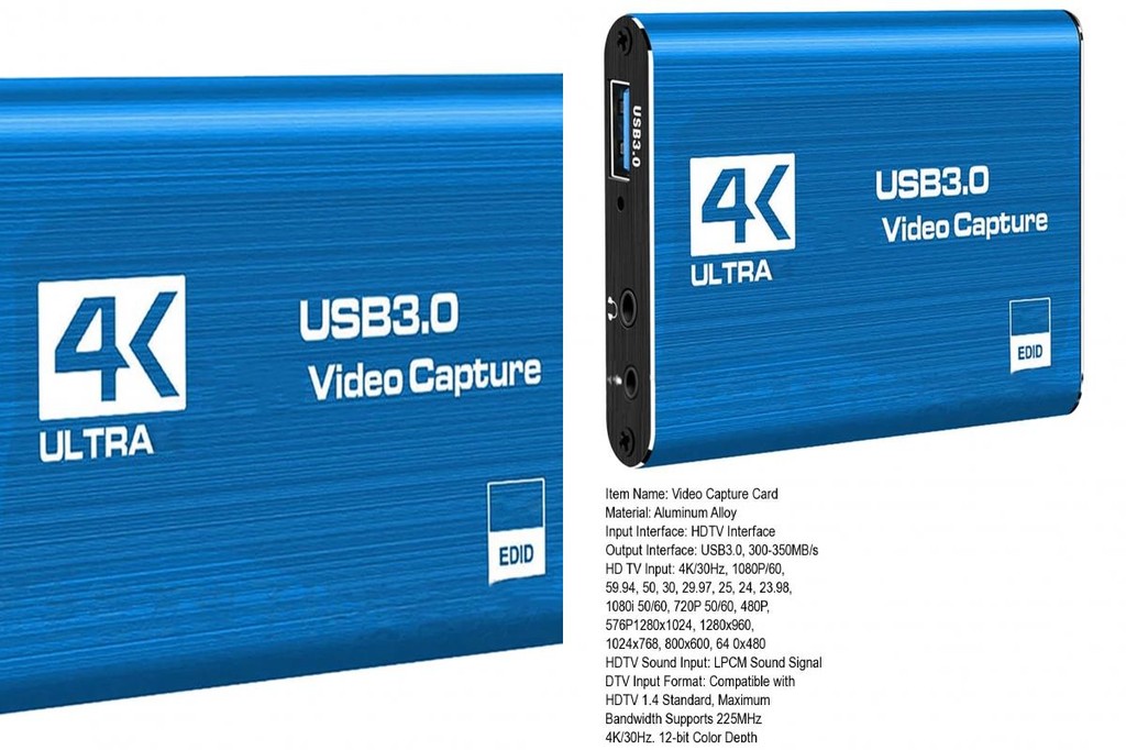 [ Xiapistore ] 1080p 60hz Recording Device External Capture Card 1080p