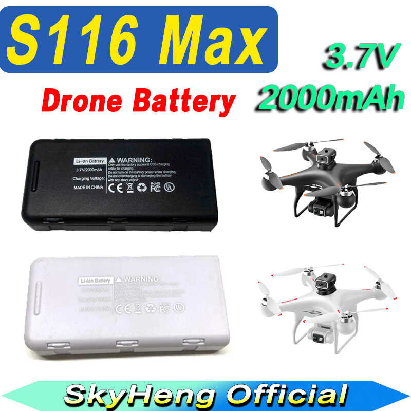 Original 8 S116max Drone 3.7V 2000Mah For S116 Max Battery Drone/Rc ...