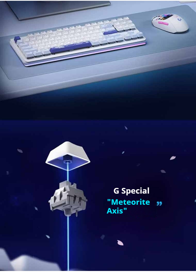 Logitech G517 Kamisato Ayaka customized co branded wireless game