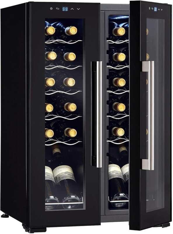 24Bottle French Enthusiast Door DualZone Compressor Cooler
