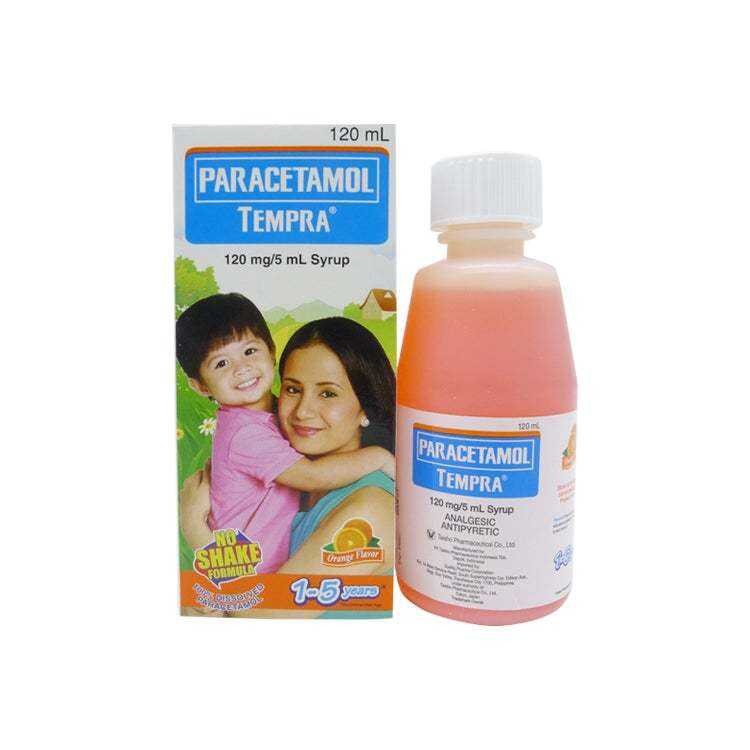 Tempra 120Mg / 5Ml Orange Flavor 120 Ml Syrup FDA | Shopee Philippines