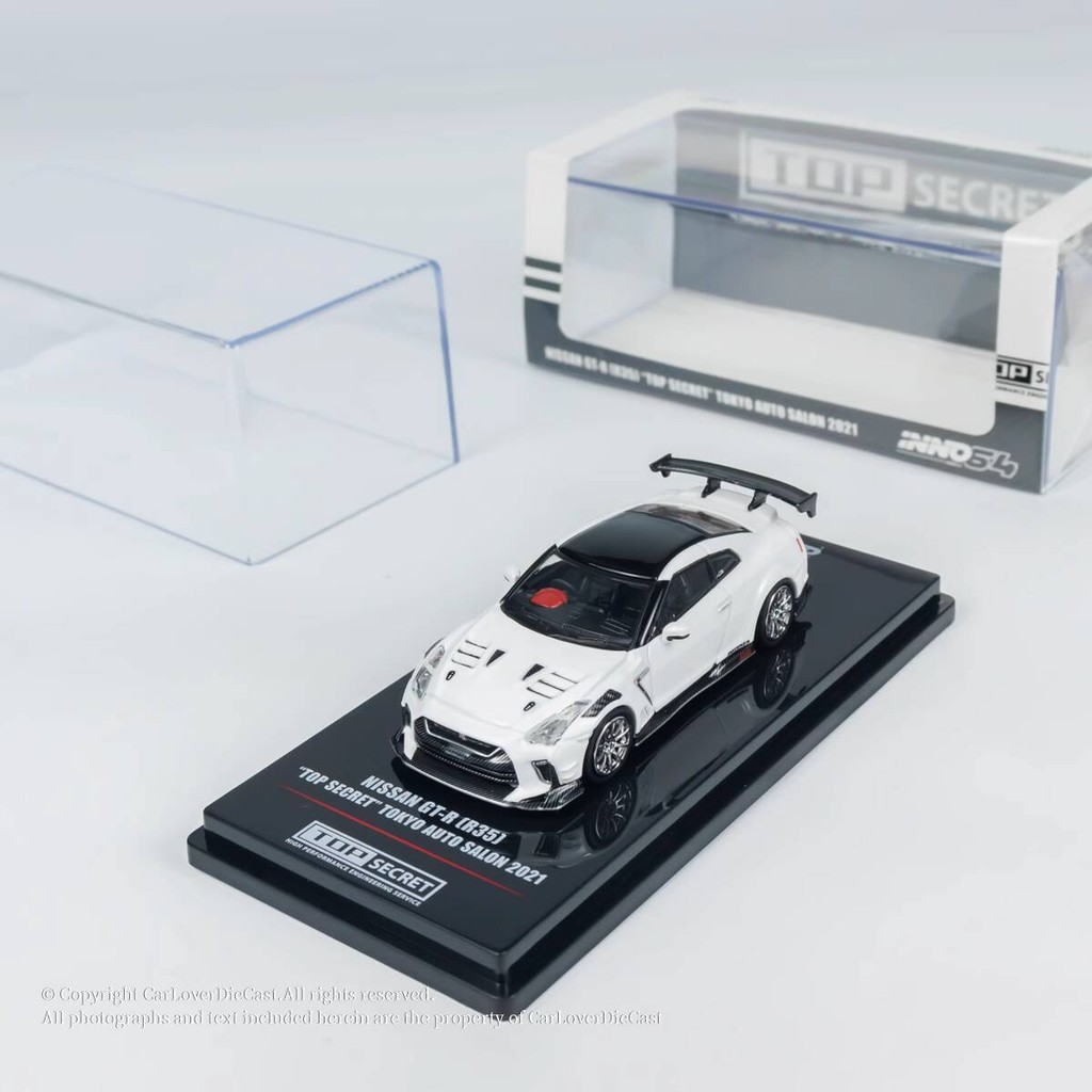 INNO 1:64 Nissan GTR R35 TOP SECRET Tokyo Auto Salon 2021 alloy car ...