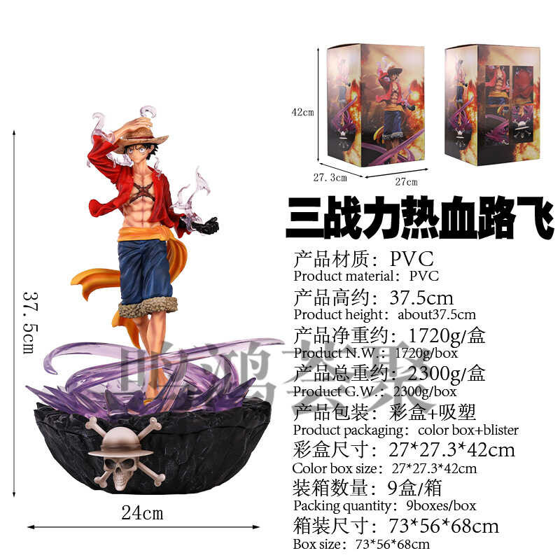 Piece One GK Three Battle Styles Passionate Luffy Non-Luminous Scene ...