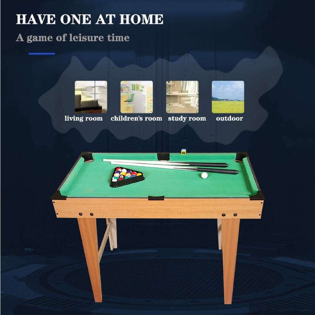Mini billiard table for Kids wooden with tall feet pool table set taco ...