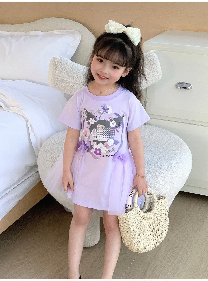 Cinnamoroll My Melody Kuromi Dress for Kids Girl 28 Years Old Sanrio