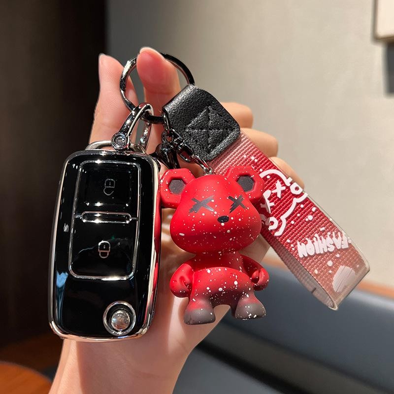Silver-rimmed Car Key Case Key Cover Keychain for Sinotruk Howo A7 ...