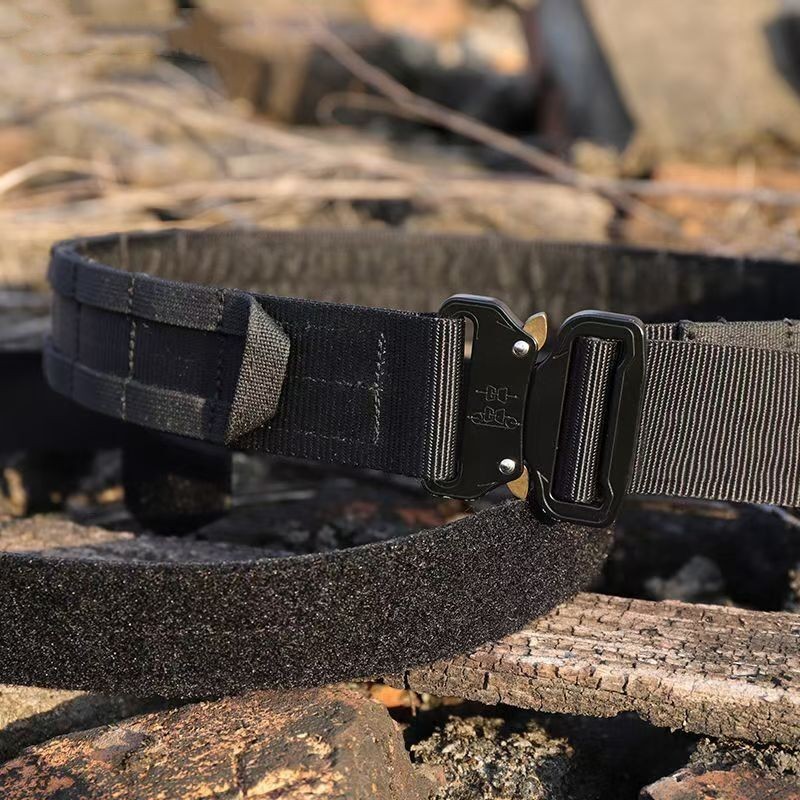 Men Belt 2 inches COBRA Metal Buckle Quick Release Laser Cut MOLLE ...