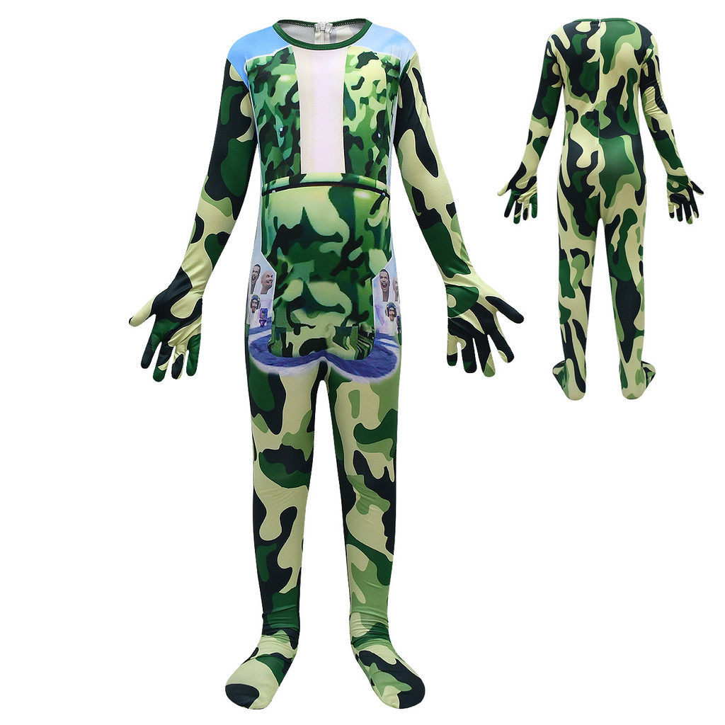 Kids Boys Anime Skibidi Toilet Speakerman Cameraman TVman Jumpsuit with