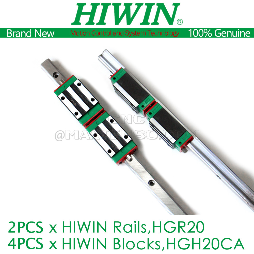Original HIWIN Hgh20ca Carriage Slide Block Ear Guide Rail Hgr20 200 ...