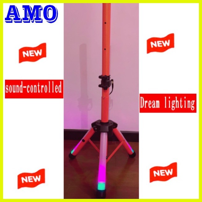 HS55stand With voice control colour LEd light Speaker Stand (orange