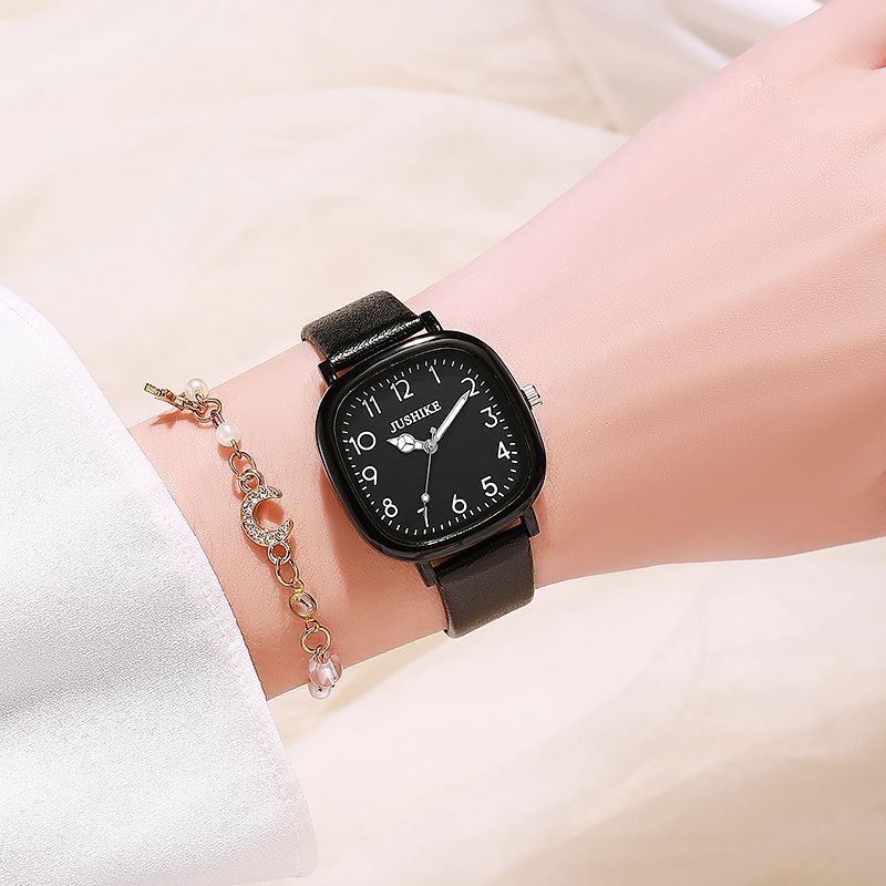 Square Student Girls Watch Retro Simple Junior High School Student ...