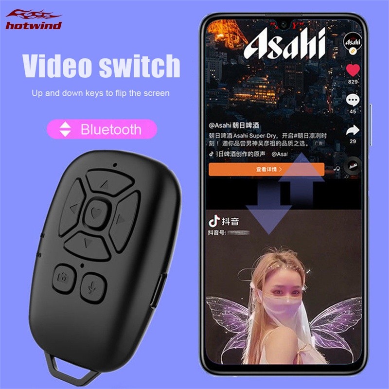 Selfie camera shutter button, remote control, supports Bluetooth for ...