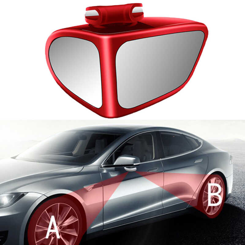 Car Reversing Round Mirror Front and Rear Wheel Auxiliary Rearview 360