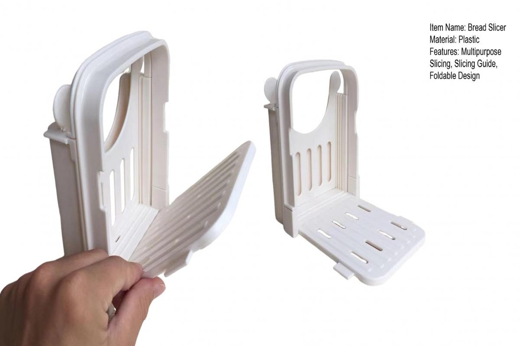 SUNFA Compact Bread Slicing Guide Homemade Bread Slicer Foldable Bread
