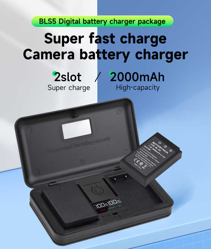 Bls-50 Ps-Bls5 Bls-5 Bls5 Bls50 Battery+Lcd Dual Charger Para Sa ...
