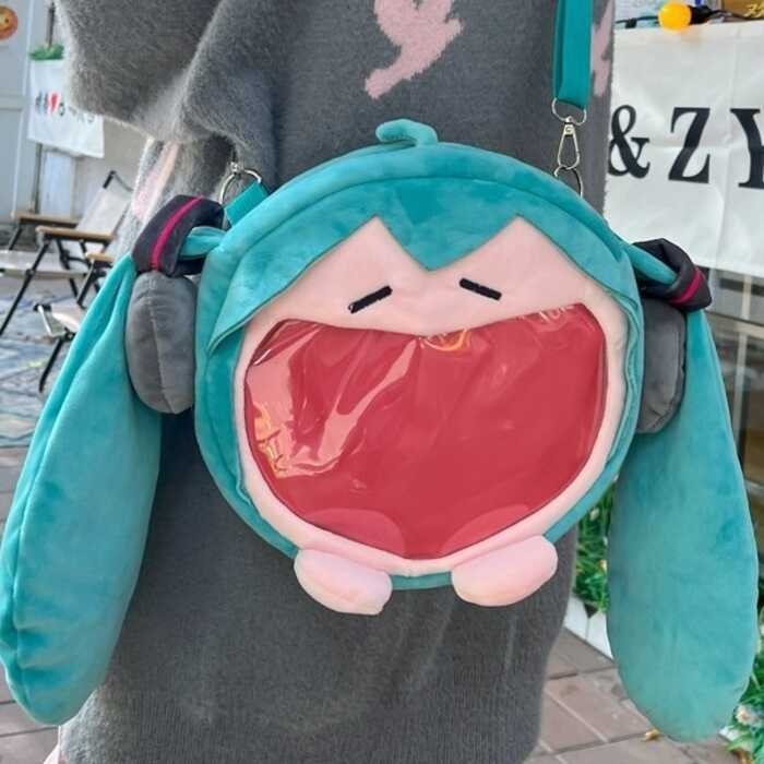 COD Hatsune Miku Small Pain Bag Luo Tianyi Crossbody Shoulder Plush Big ...