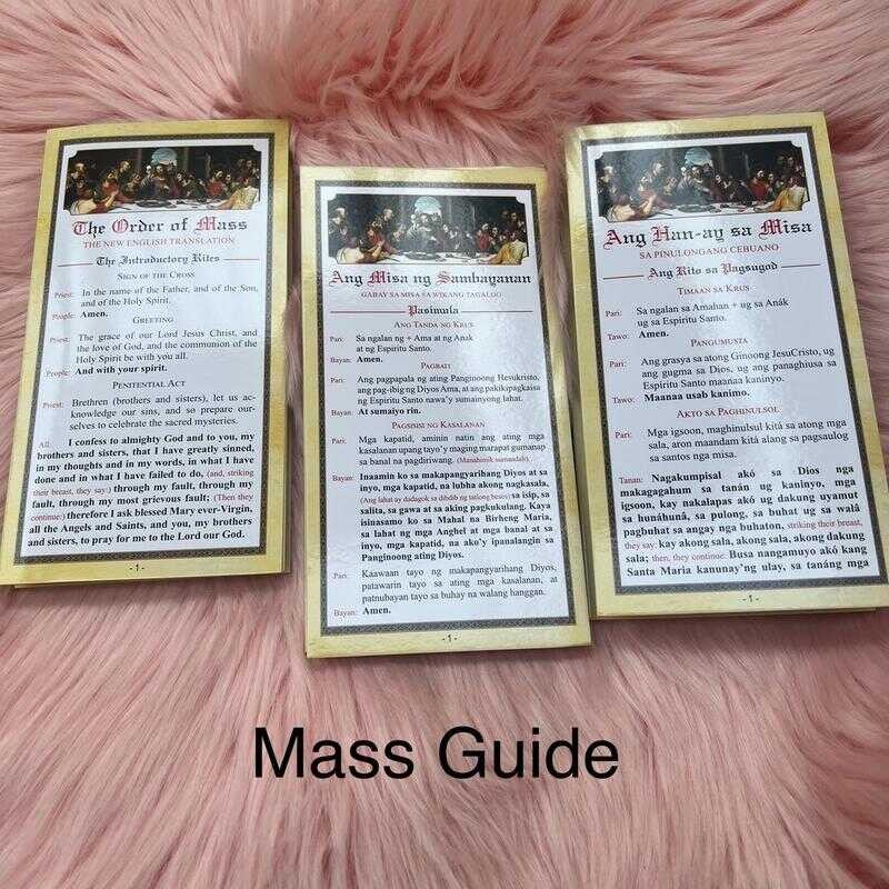 THE ORDER OF MASS - Mass Guide (Available In English, Tagalog And ...