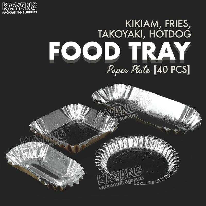Kikiam / Takoyaki Hotdog Fishball Siomai Paper Plate (Small) 40Pcs Per ...