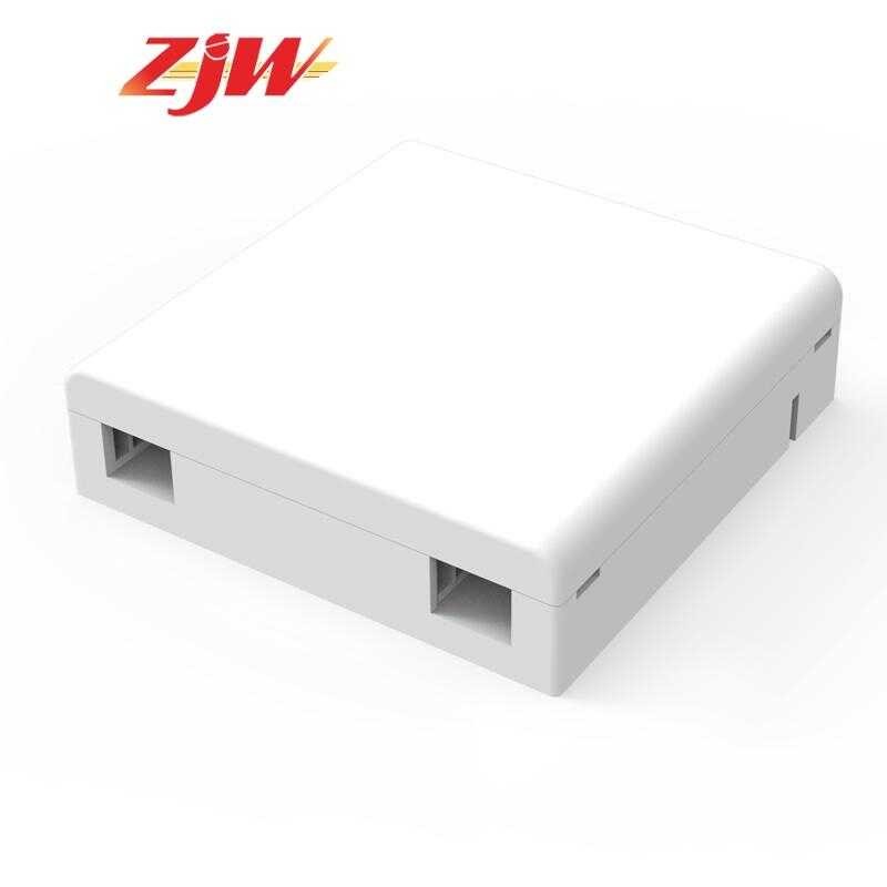 ZJW 86X86mm FTTH Fiber Panel Optic Terminal Dual SC Junction Box C7 ...