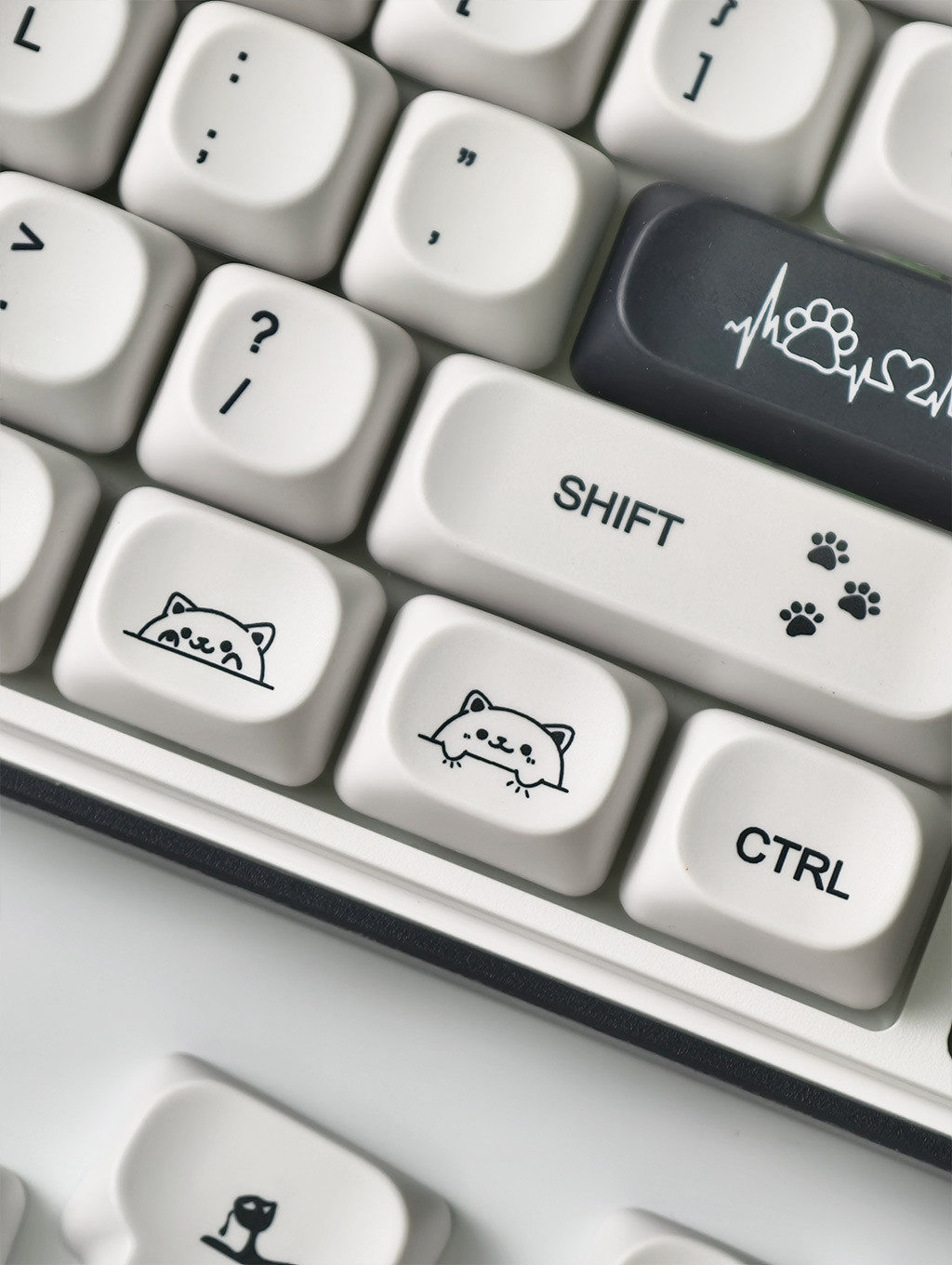Strange Cat Keycaps 124 Keys MOA Profile PBT Dye Sublimation Aula F75 ...
