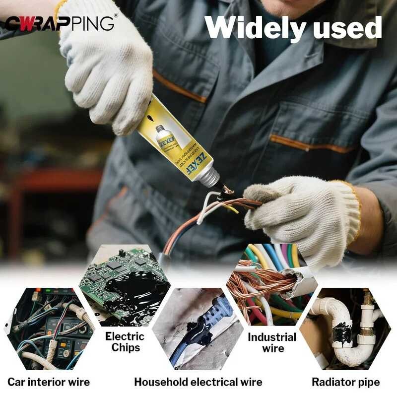 50/100ml Liquid Electrical Waterproof Insulating Tape Fix Line Glue for ...