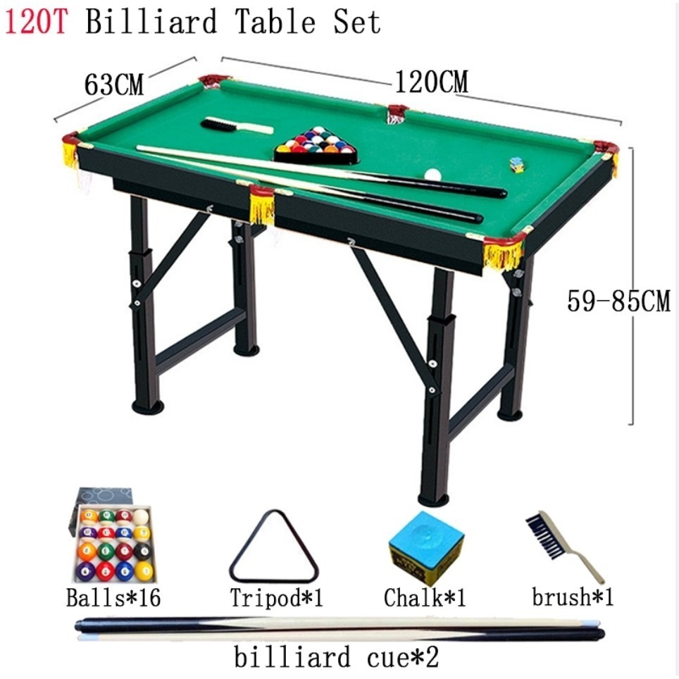 【In stock】Mini Billiard Table For Kids Wooden Tabletop Pool Table Set ...