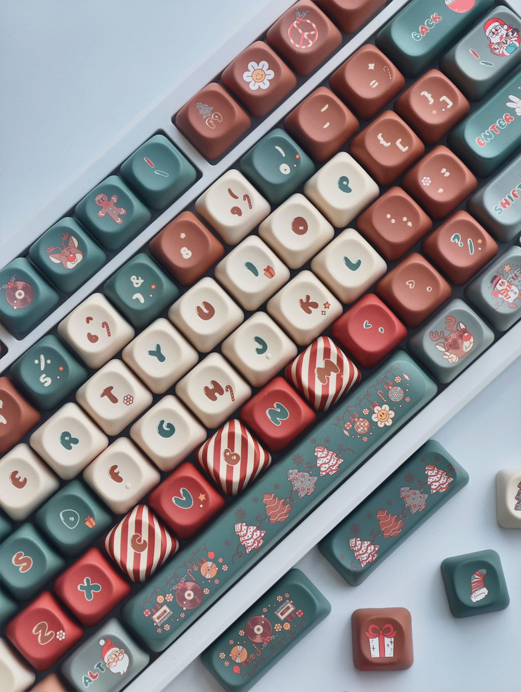 Merry Christmas Keycaps MOA Profile 130 Keys PBT Dye Sublimation ...