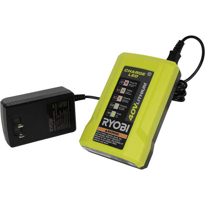 Rymobi Gen2 Lithium-Ion Volt 40 V Slim Line Compact Battery Charger ...