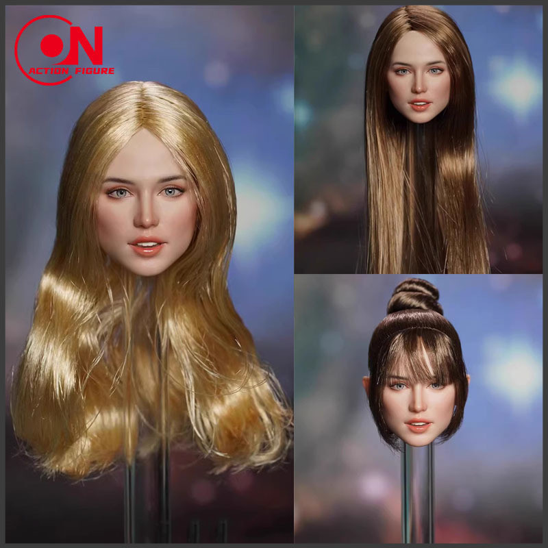 SUPER § DUCK Sdh048 1/6 Ana De Armas Head Sculpt Hair Carving Model Fit