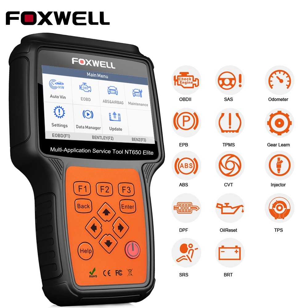 Xpertx Solutions OBDII OBD2 Cable Compatible Con Foxwell NT4xx - Foto 3