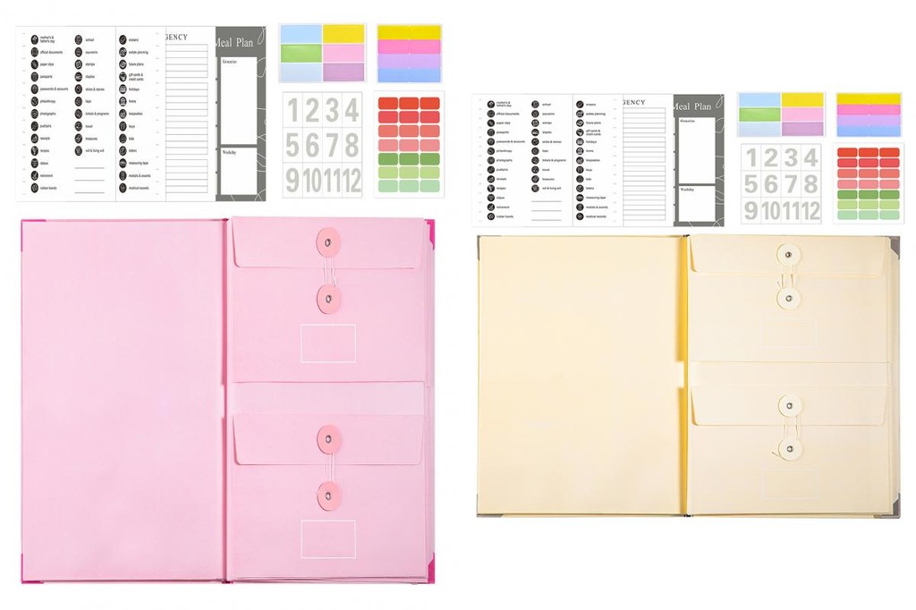 FreShone Elastic Closure Folder Legal Document Holder Family Document