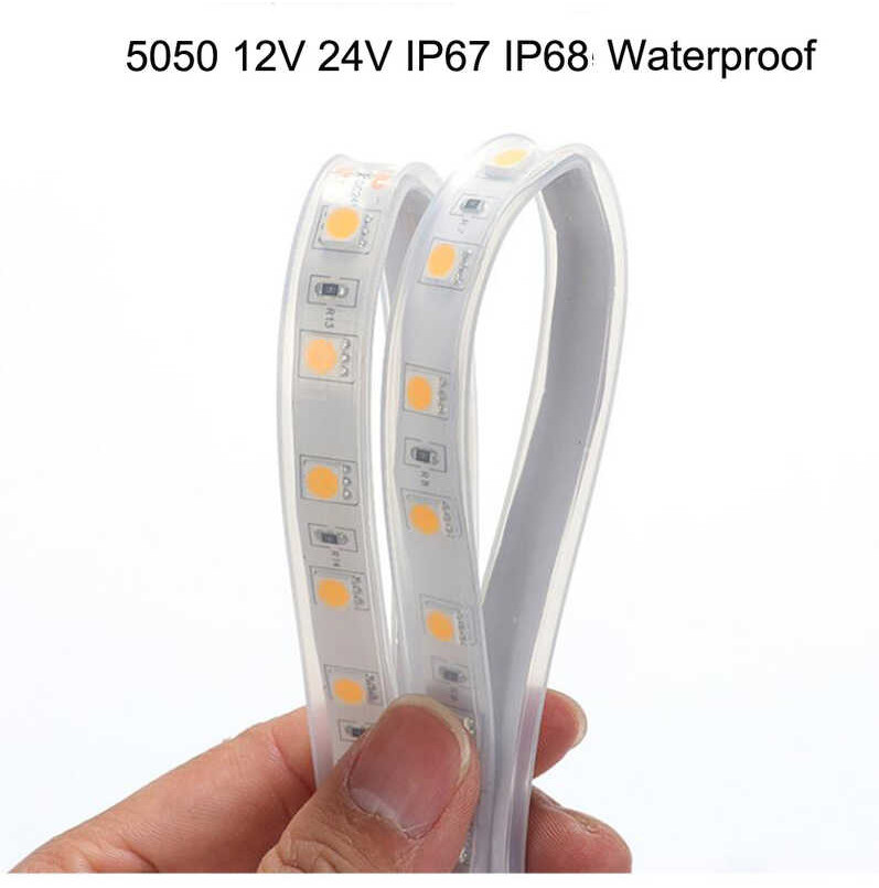 5m 12V 24V IP67 IP68 RGB LED Rope Strip Tube Waterproof Underwater ...