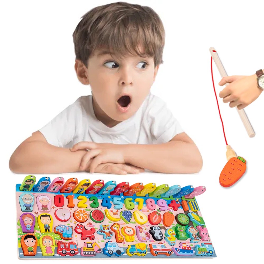 Montessori Educational Toys Wooden Letter Puzzles Board Early Learning ...