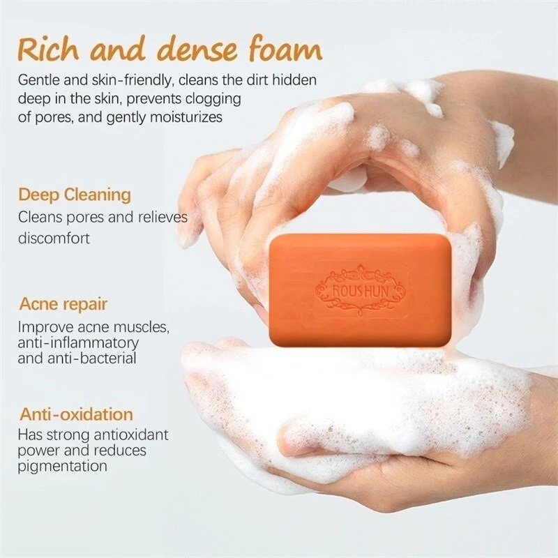 PrettyFloral~Roushun PYARY TURMERIC PAPAYA SOAP Whitening Ginger ...