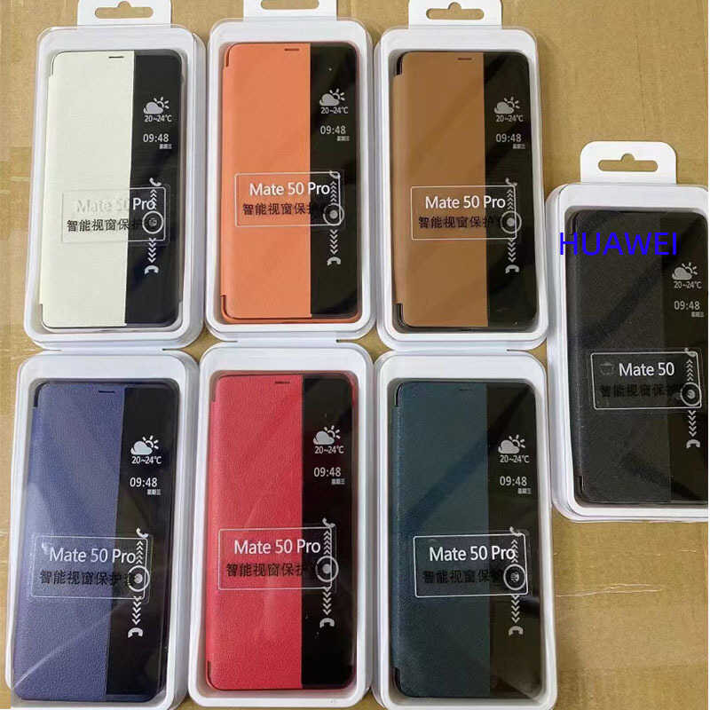 Suitable for Huawei p60pro Flip-Free Answering Phone Case Smart Window ...