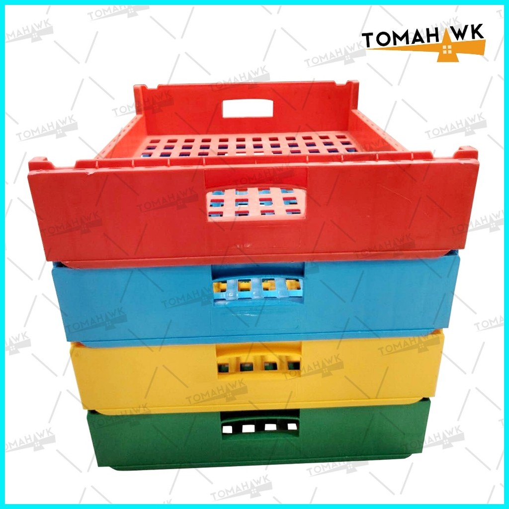TOMAHAWK HIGH QUALITY STACKABLE PLASTIC BREAD CRATES FOR BAKERY & FRUIT ...
