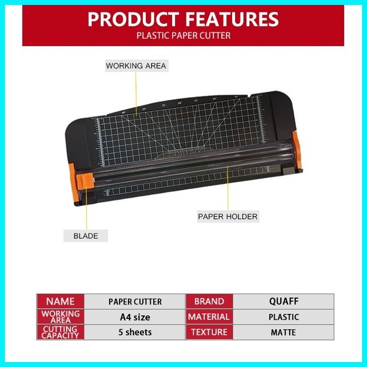 Plastic Base Paper Cutter A4 Size | Shopee Philippines