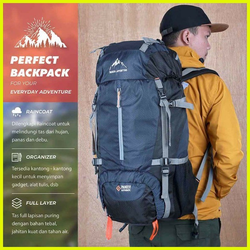 60 liter Mountain Bag progess 60l Mountain Backpack Hiking Bag outdoor Carrier Bag 60 liter Bac Shopee Philippines